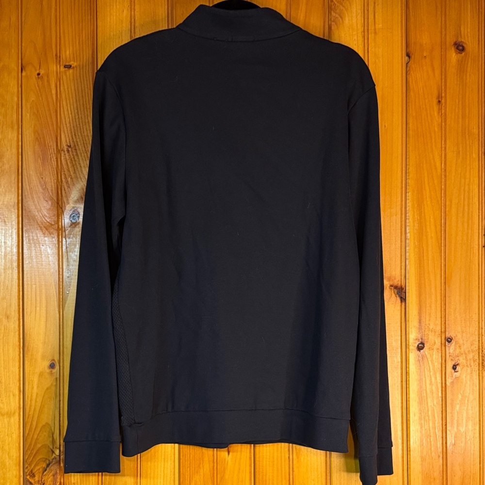 BOSS Men’s Navy Quarter-Zip Textured Sweater - Picture 12 of 12